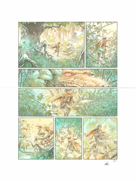 Planche couleur, Les Hautes Herbes,  Grun