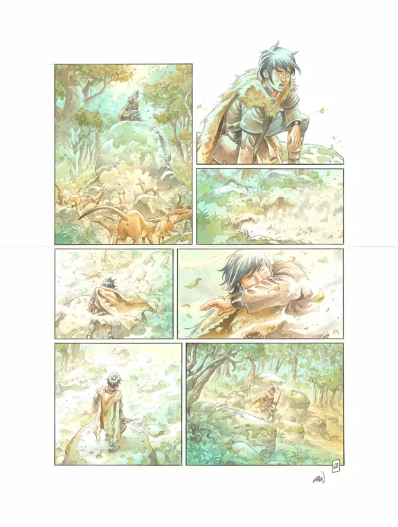 Planche couleur, Les Hautes Herbes,  Grun