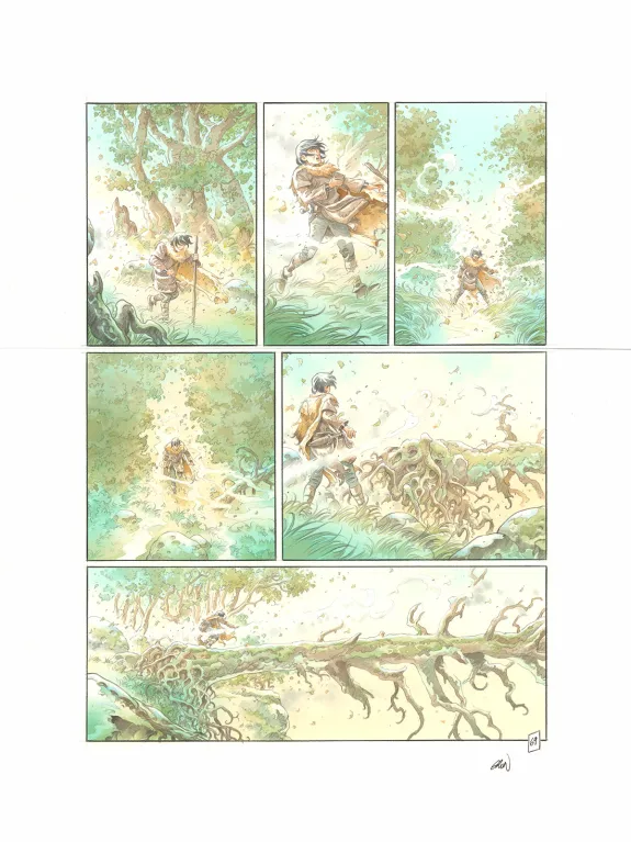 Planche couleur, Les Hautes Herbes,  Grun