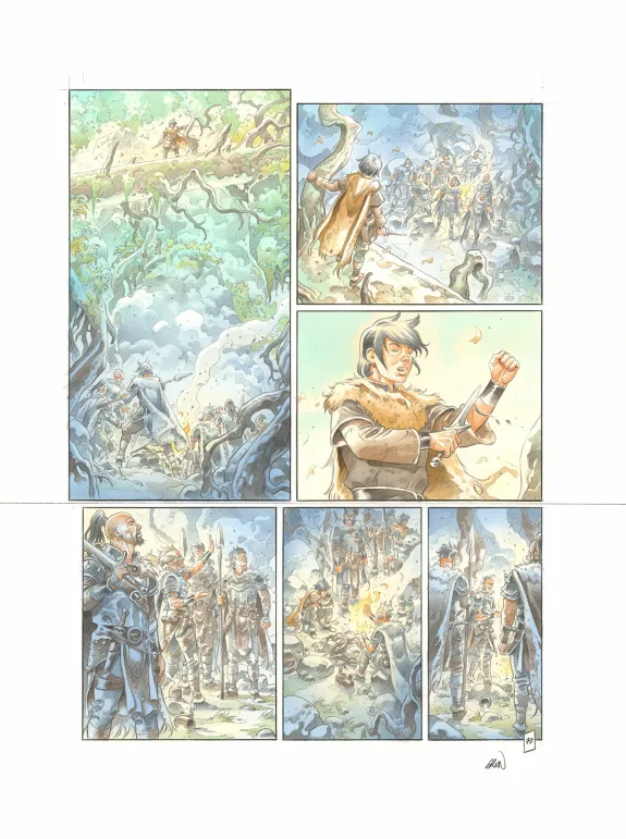 Planche couleur, Les Hautes Herbes,  Grun