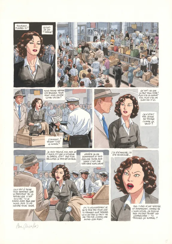 Planche couleur, Ava, quarante-huit heures dans la vie d'Ava Gardner, Ana Miralles