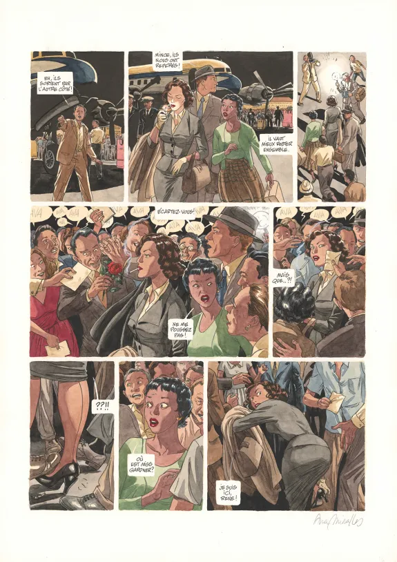 Planche couleur, Ava, quarante-huit heures dans la vie d'Ava Gardner, Ana Miralles