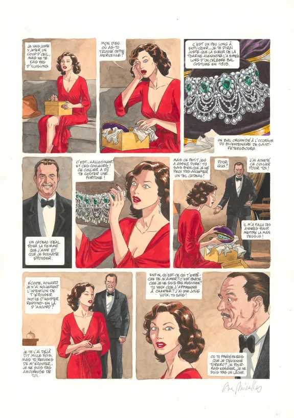 Planche couleur, Ava, quarante-huit heures dans la vie d'Ava Gardner, Ana Miralles
