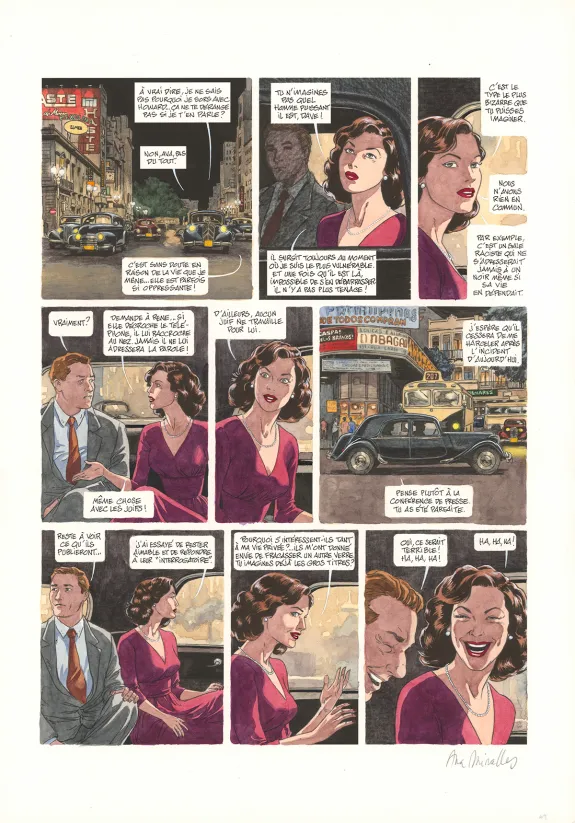 Planche couleur, Ava, quarante-huit heures dans la vie d'Ava Gardner, Ana Miralles