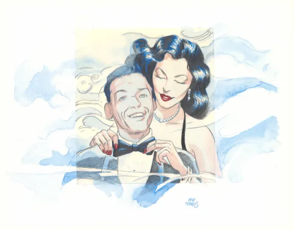 Illustration couleur, Ava, quarante-huit heures dans la vie d'Ava Gardner, Ana Miralles