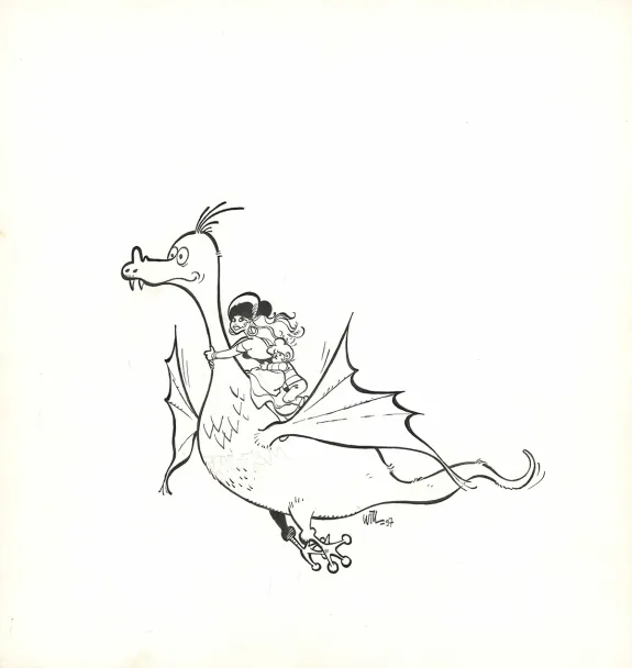 Illustration noir et blanc, Isabelle,  Will