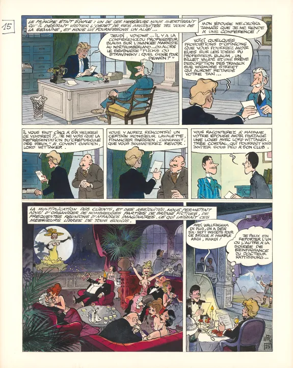 Colored original page, Le Jardin des Désirs,  Will