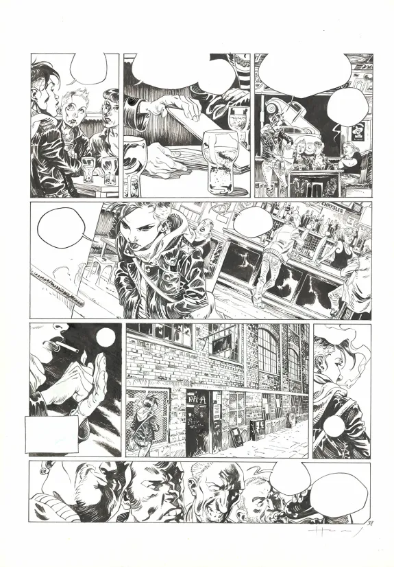 Planche noir et blanc, Millenium, Les Hommes qui n'aimaient pas les femmes - Première partie (T.1), Josep Homs