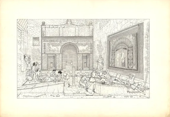 Illustration noir et blanc, Pompeï, tome 2 (T.2), Marc Henniquiau
