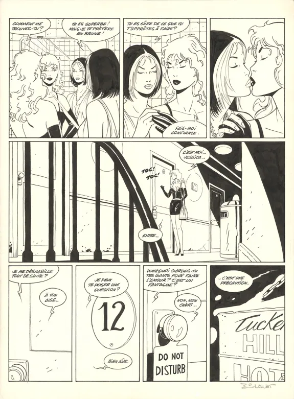 Planche noir et blanc, XIII Mystery, Irina (T.2), Philippe Berthet