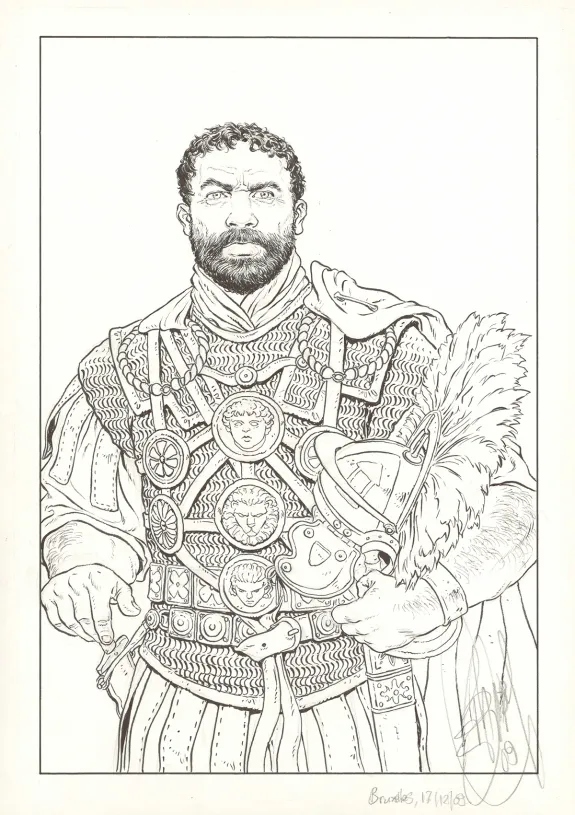 Illustration noir et blanc, Murena, Philippe Delaby