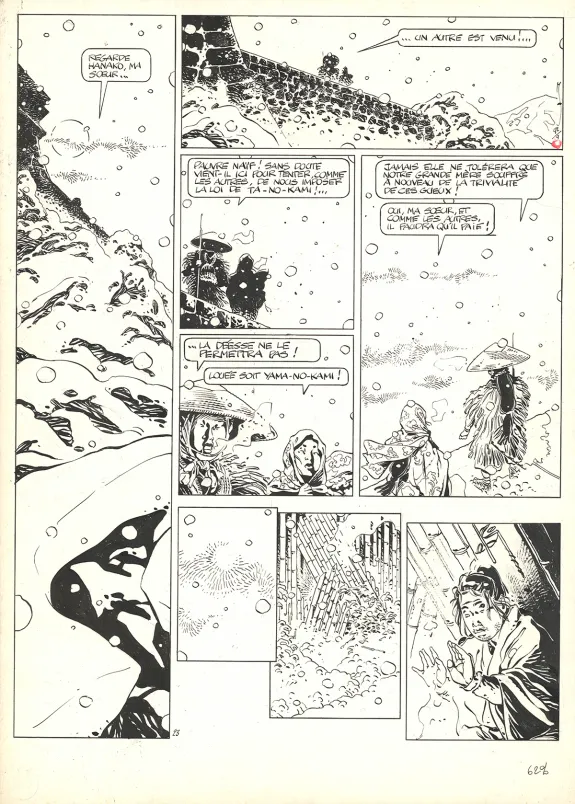 Black and white original page, Kogaratsu, Marc Michetz