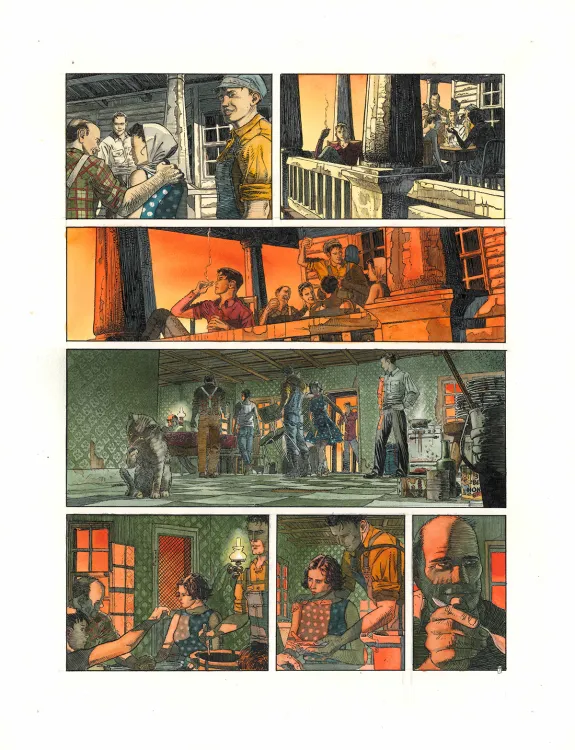 Colored original page, Rockabilly, Christophe Dubois