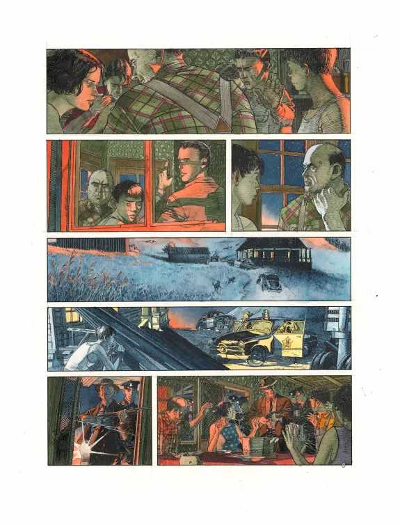 Colored original page, Rockabilly, Christophe Dubois