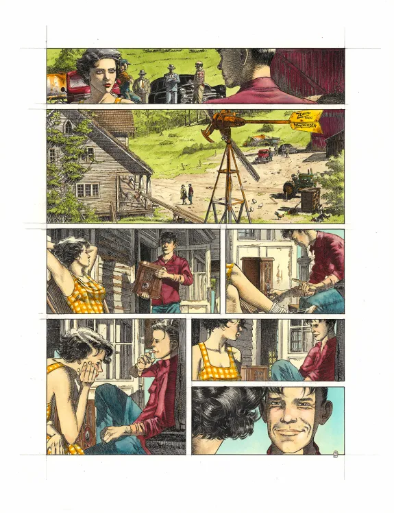 Colored original page, Rockabilly, Christophe Dubois