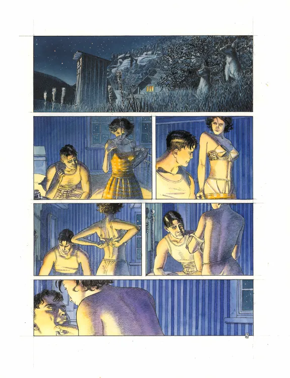 Colored original page, Rockabilly, Christophe Dubois