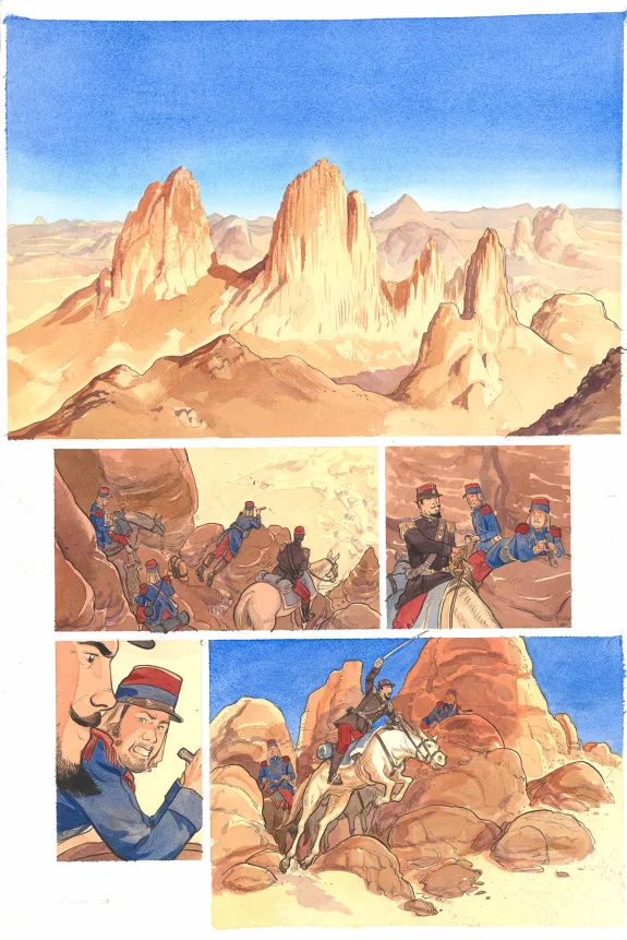 Planche couleur, Artifices, un magicien en Algérie, Julen Ribas