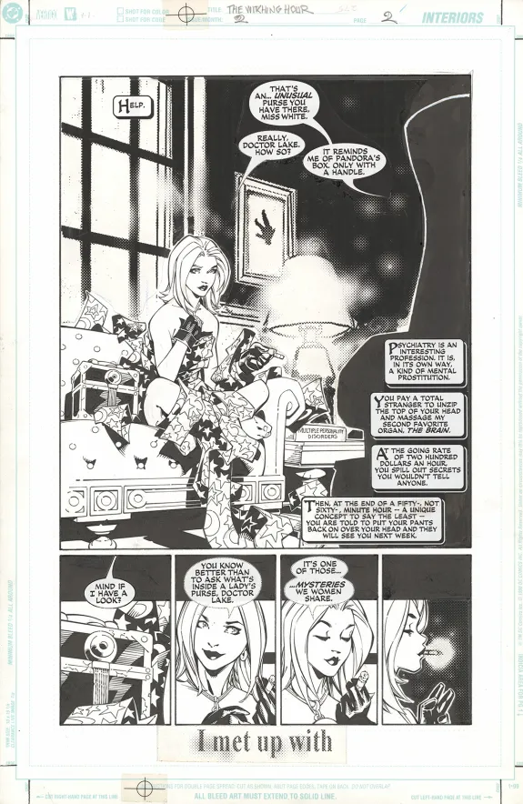 Planche noir et blanc, The Witching Hour, Chris Bachalo