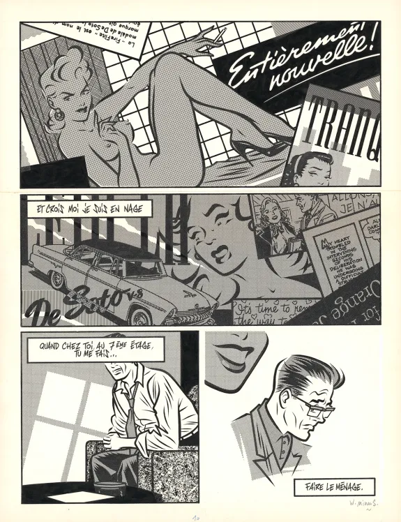 Planche noir et blanc, Walter Minus