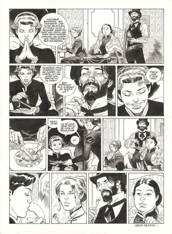 Planche noir et blanc, Undertaker, Le Monde selon Oz (T.8), Ralph Meyer
