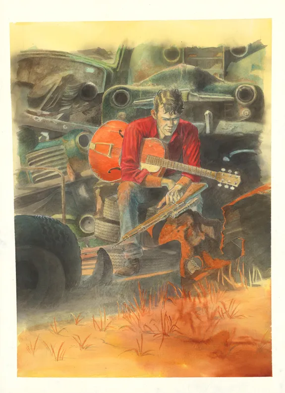 Illustration couleur, Rockabilly, Christophe Dubois