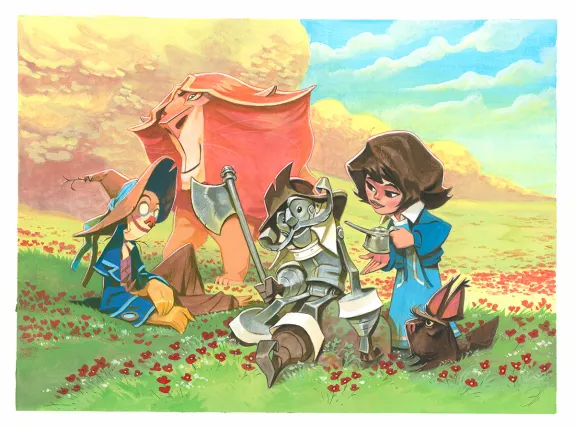 Illustration couleur, Le Magicien d'Oz, Enrique Fernandez