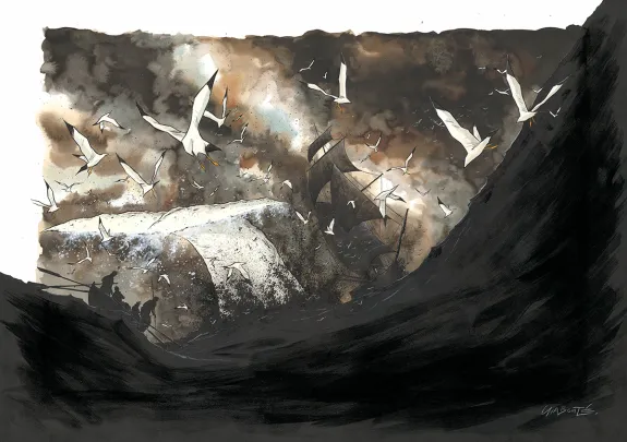 Illustration couleur, Christophe Chabouté
