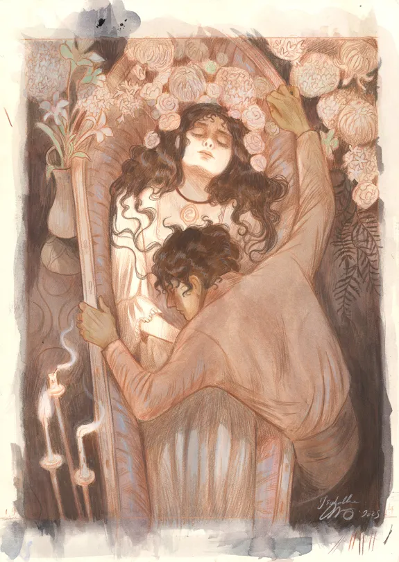 Illustration couleur, Hurlevent (Wuthering Heights), Isabella Mazzanti