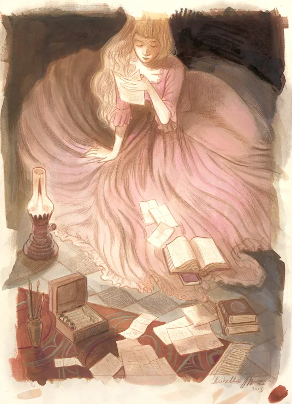 Illustration couleur, Hurlevent (Wuthering Heights), Isabella Mazzanti