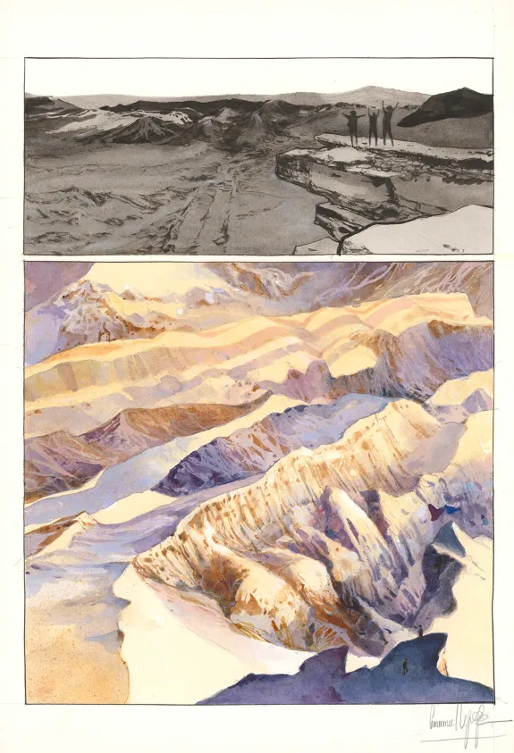 Planche couleur, Au pied des étoiles, Emmanuel Lepage