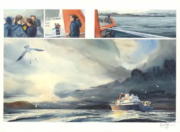 Planche couleur, Danser avec le vent, Emmanuel Lepage