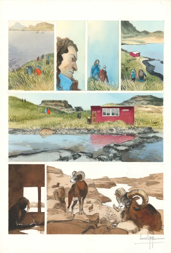 Planche couleur, Danser avec le vent, Emmanuel Lepage
