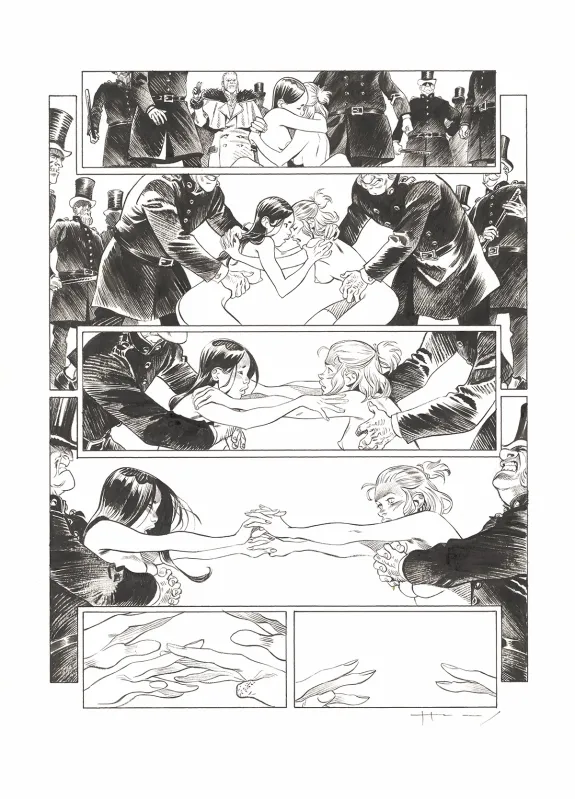 Black and white original page, Shi, Victoria (T.4), Josep Homs