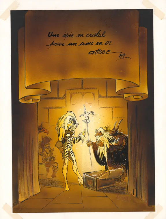 Illustration couleur, L'Épée de Cristal,  Crisse