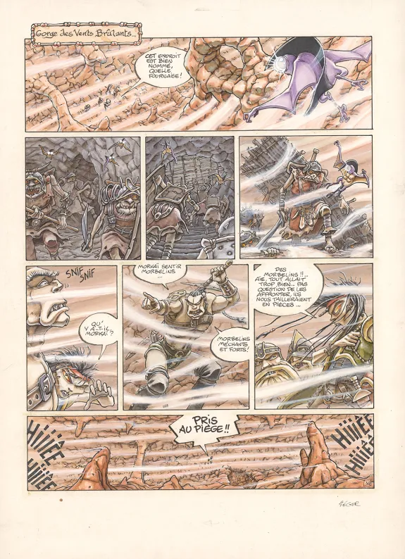 Planche couleur, Légendes des Contrées oubliées, La Saison des cendres (T.1), Thierry Ségur