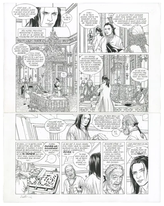 Planche noir et blanc, L'Épervier, Coulez la Méduse ! (T.9), Patrice Pellerin