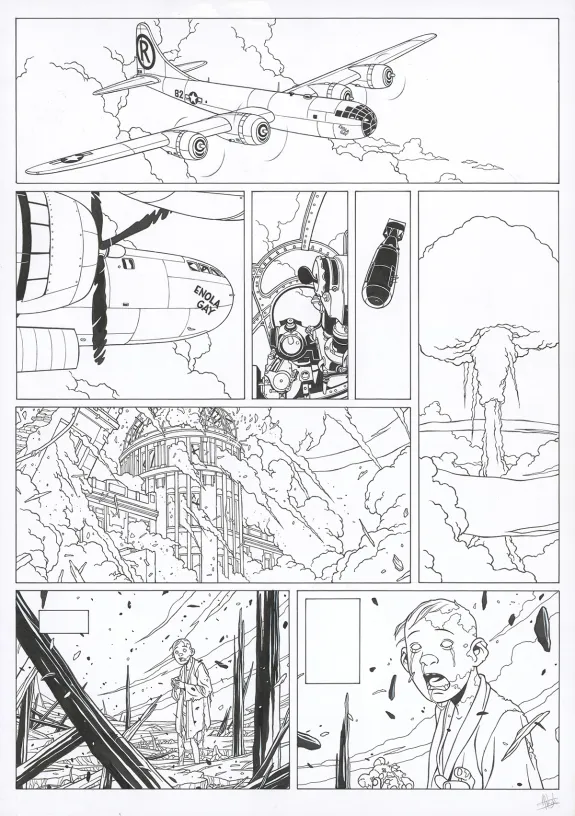 Planche noir et blanc, Kaplan & Masson, La théorie du chaos (T.1), Jean-Christophe Thibert