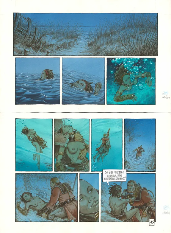 Planche couleur, La Conjuration d'opale,  Grun