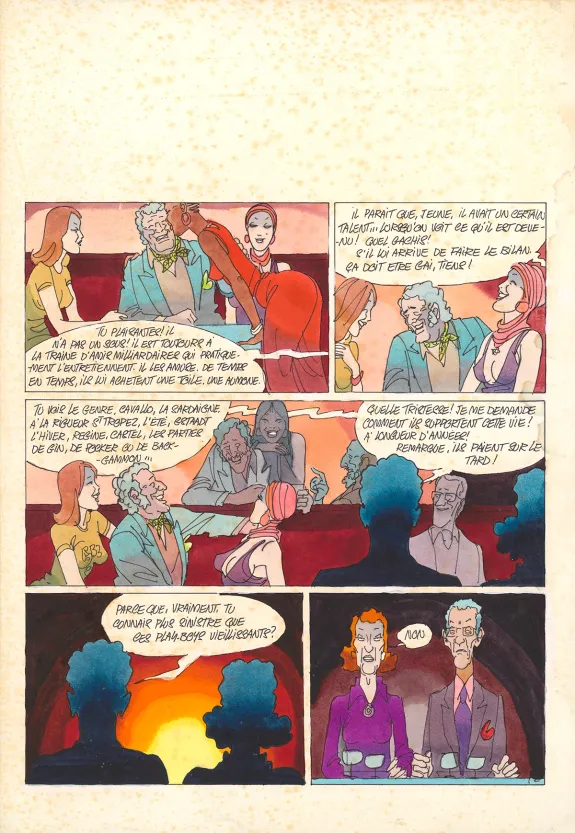 Planche couleur, Tranches de vie, Gérard Lauzier