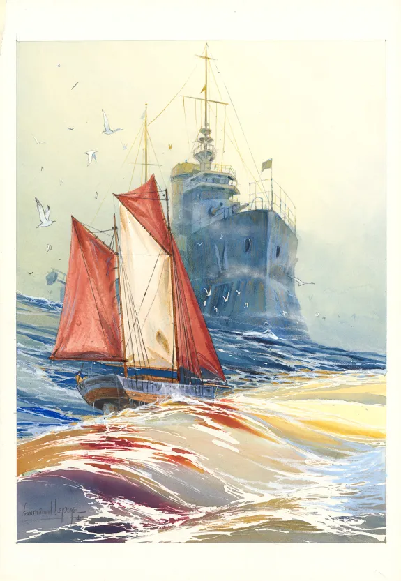 Colored illustration, Emmanuel Lepage