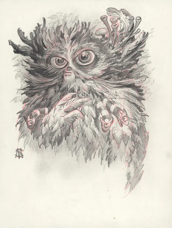 Black and white illustration, Stan Manoukian