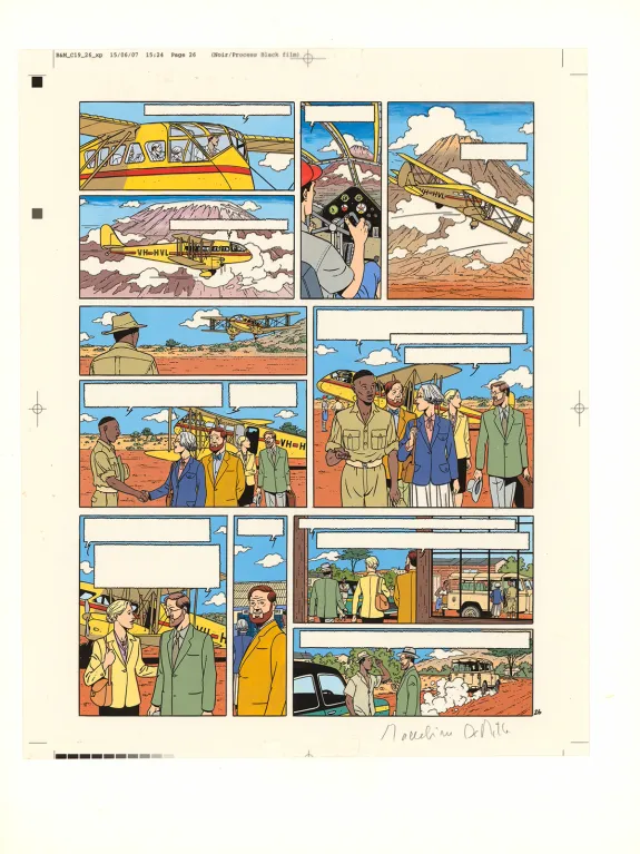 Mise en couleurs, Blake et Mortimer, Le Sanctuaire du Gondwana (T.18), André Juillard