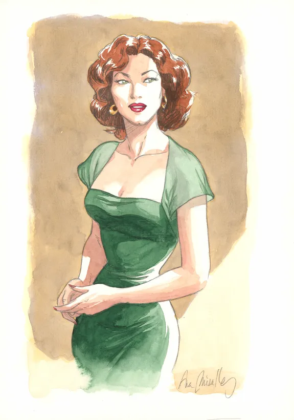 Illustration couleur, Ava, quarante-huit heures dans la vie d'Ava Gardner, Ana Miralles
