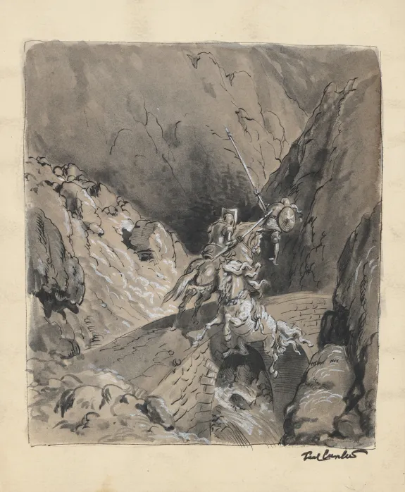 Illustration noir et blanc, Paul Cuvelier