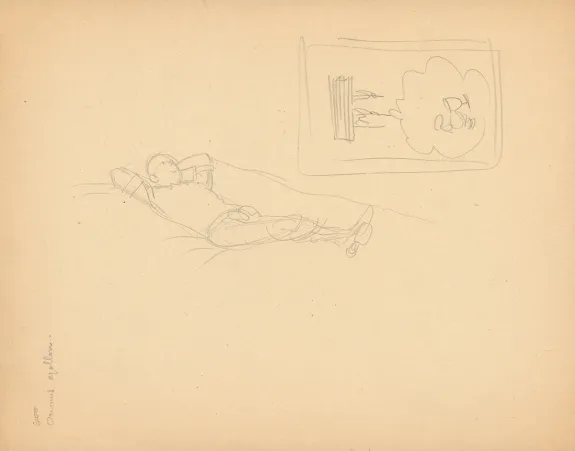 Crayonné, Tintin, Le Temple du Soleil (T.14),  Hergé