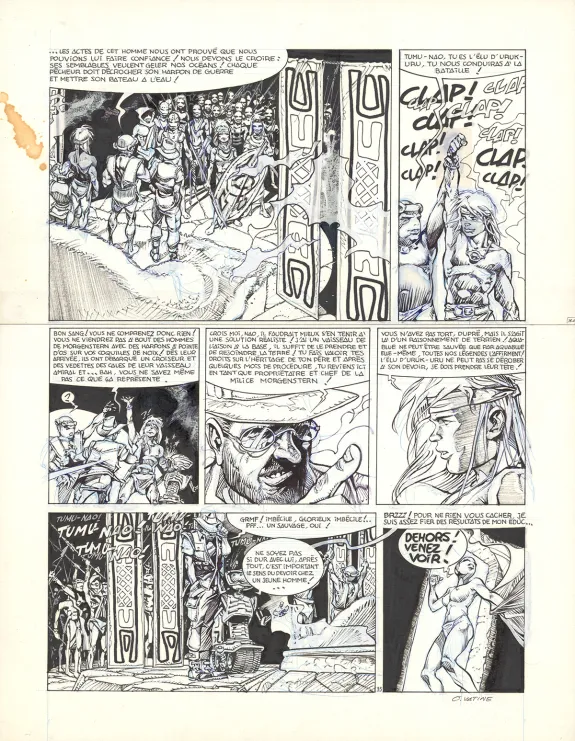 Planche noir et blanc, Aquablue, Aquablue (T.1), Olivier Vatine