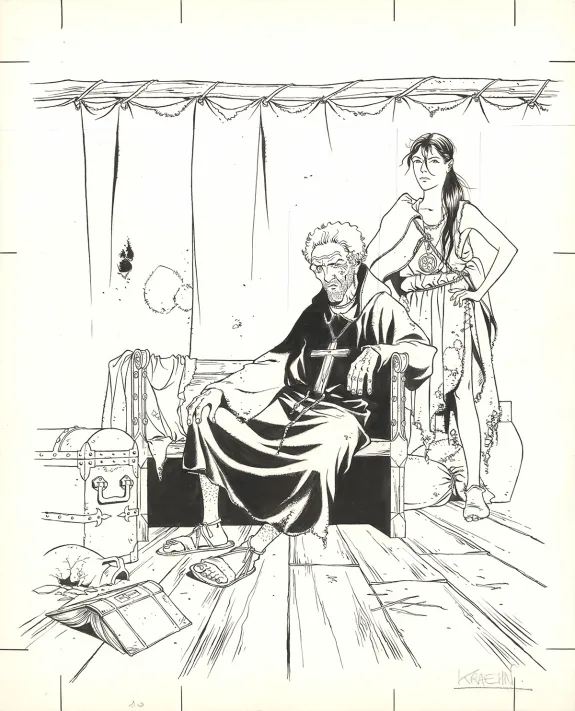 Cover, Les Aigles décapitées, L'Hérétique (T.4), Jean Charles Kraehn