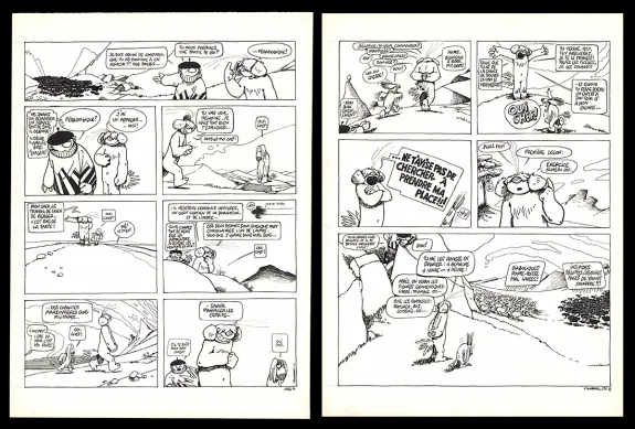 Planche noir et blanc, Le Génie des alpages , sabotage et paturage (T.11),  F'murr
