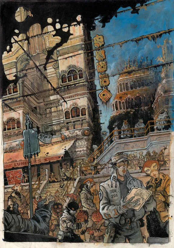Colored illustration, Orbital, Hors Série n°1 - Premières rencontres, Serge Pellé
