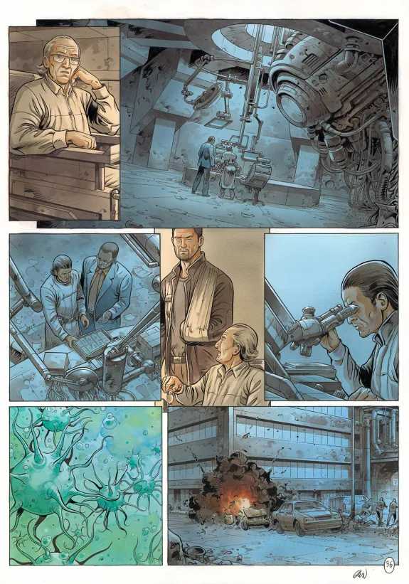 Planche couleur, Metronom', Virus psychique (T.4),  Grun